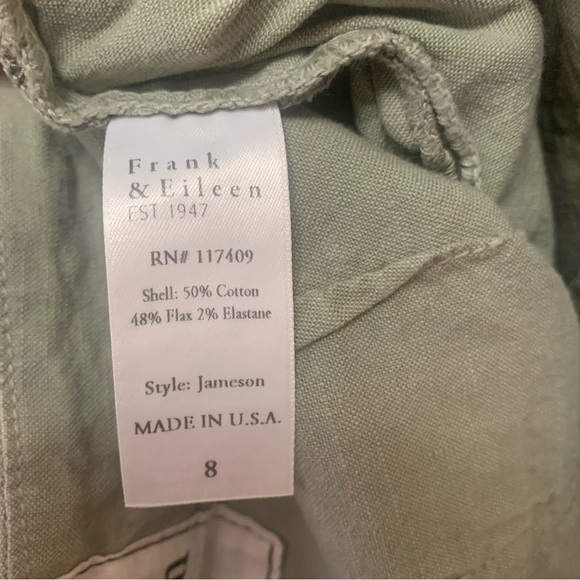 Frank & Eileen Jameson Utility Jogger Sage Green Size 8 - Picture 11 of 12